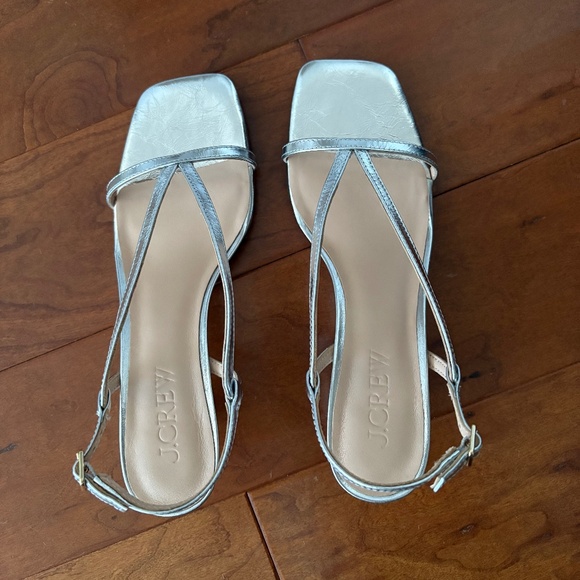 Metallic Strappy Sandal Slingback - Picture 7 of 10